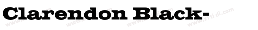 Clarendon Black字体转换